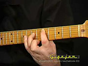 Position of the left hand when playing D5.