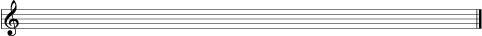 Figure 2. The treble clef